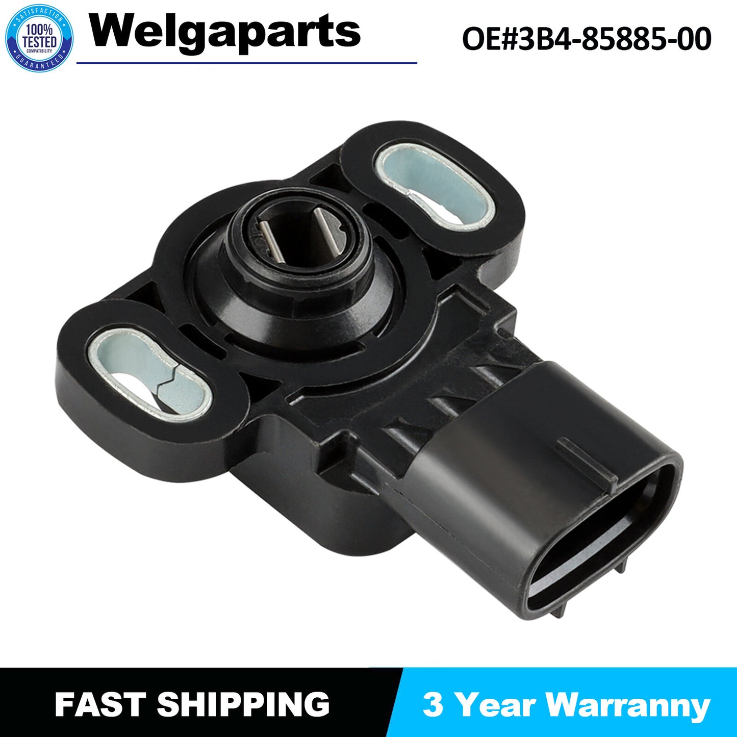 3B4-85885-00-00 Throttle Position Sensor for Yamaha 08-15 Grizzly Rhino YFZ 450R