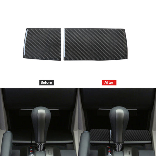 2Pcs Carbon Fiber Ashtray Panel Trim Cover for Honda Accord Sedan 2008-2012