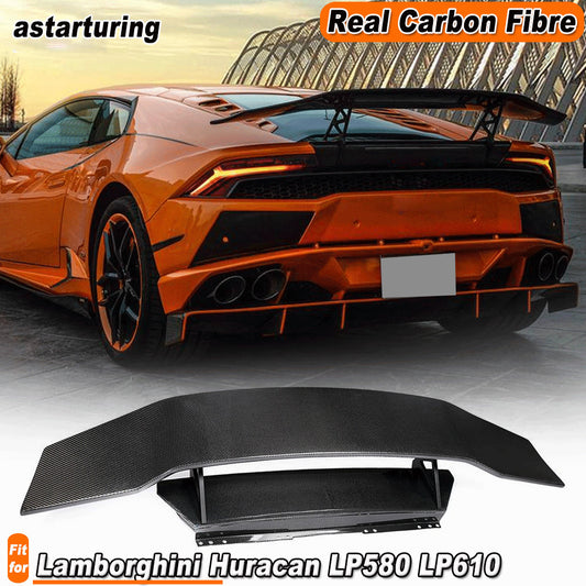 for Lamborghini for Huracan LP580 LP610 2014-18 Real Carbon Rear Trunk Wing Spoiler