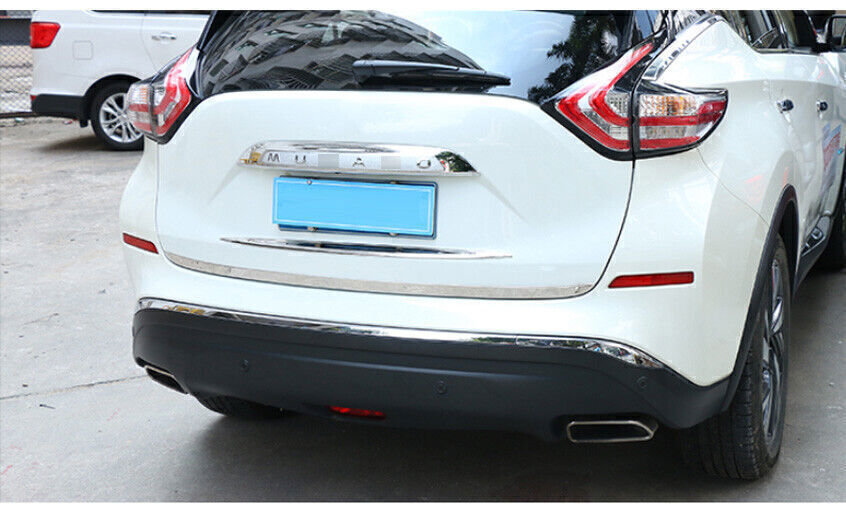 for Nissan Murano 15-24 Chrome Look Upper Rear Trunk Lid Tailgate Strip Trim 1P