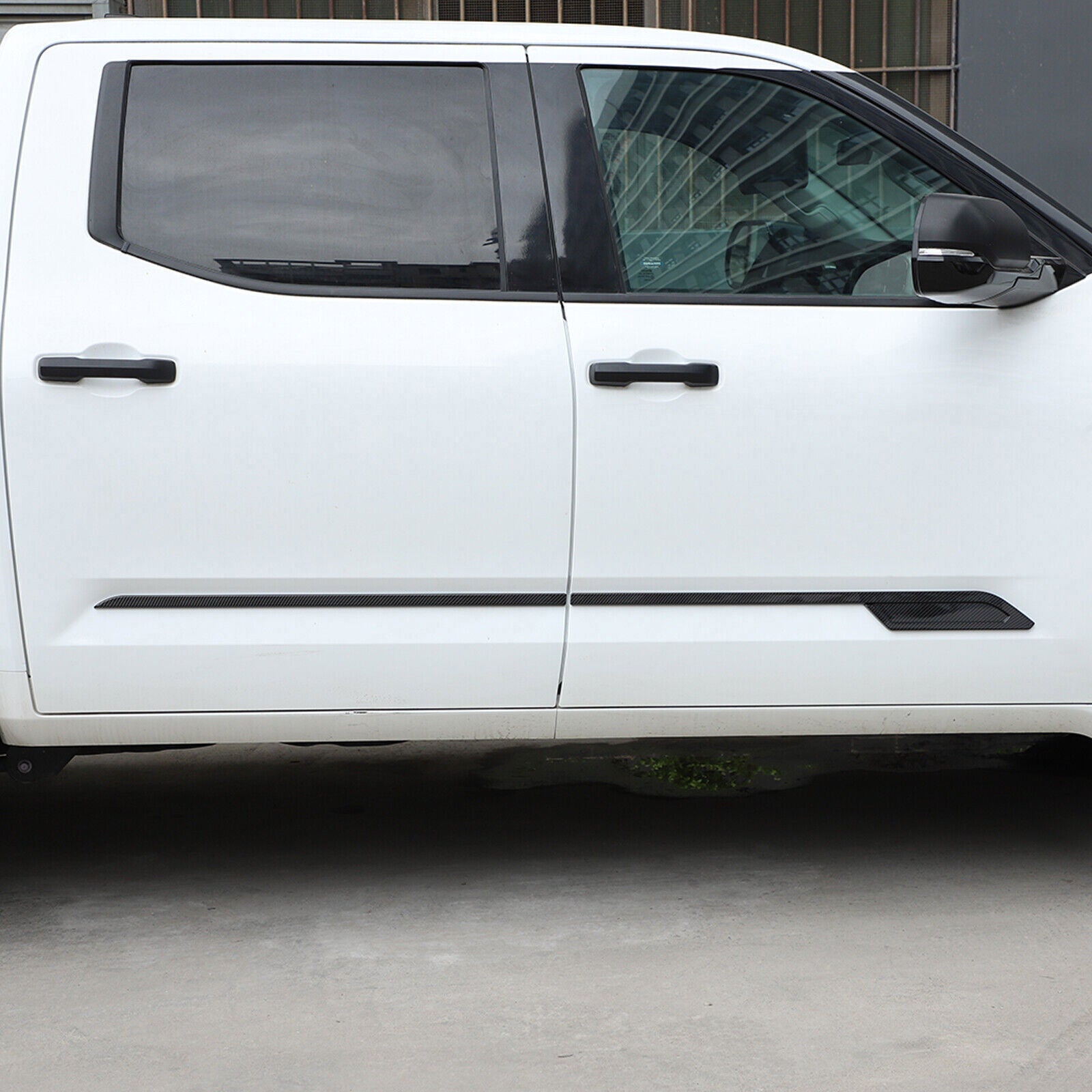 4PCS ABS Carbon Fiber Door Side Body Moulding Cover Trim for Toyota Tundra 22-24