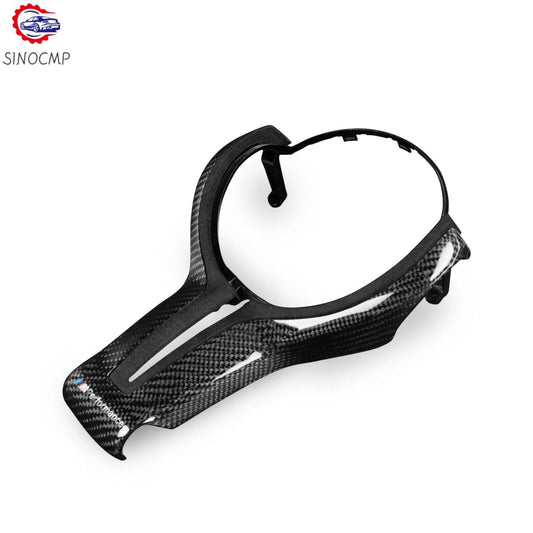 Carbon Fiber Steering Wheel Trim Replace Fit for BMW F80 M3 14-18 F10 M5 11-16