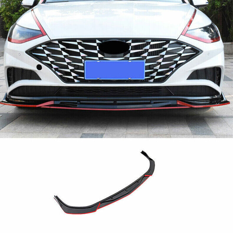 for Hyundai Sonata 2020-23 RedBlack Front Bumper Lip Chin Splitter Spoiler Trim