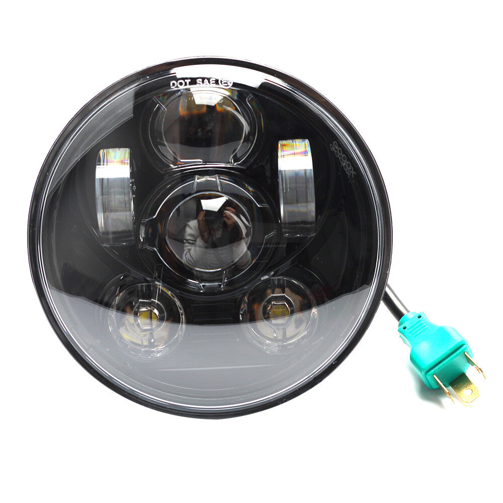 5.75 5-3/4 LED Projector Headlight Headlamp for Harley Dyna Softail Sportster