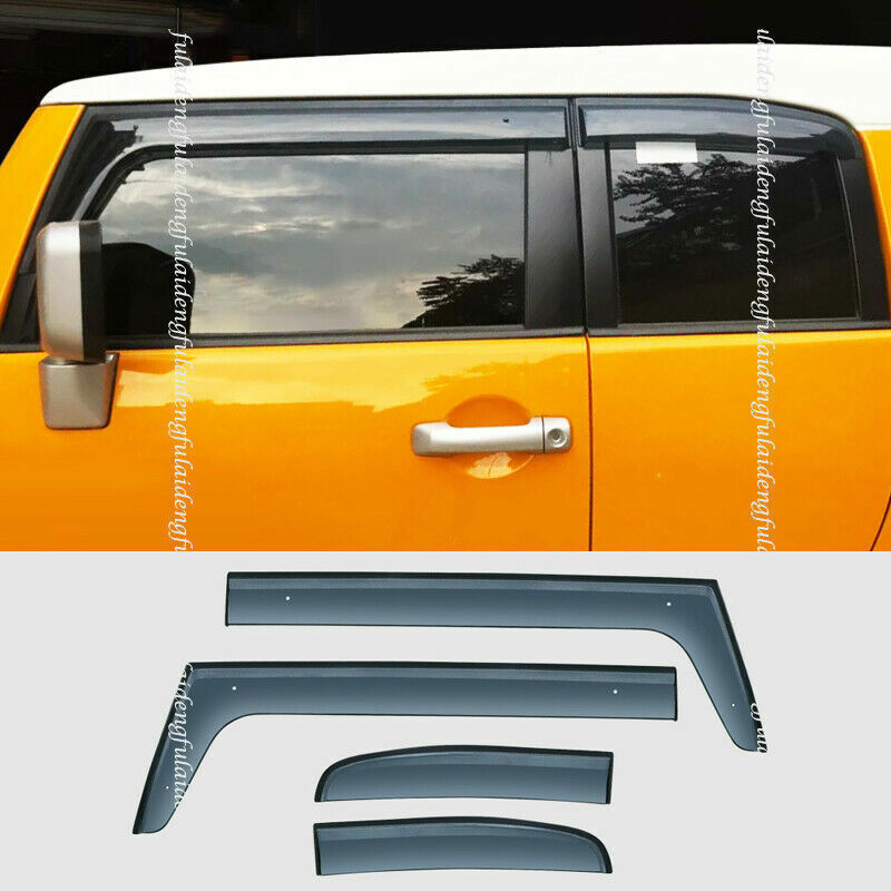 for Toyota FJ CRUISER 2007-2019 Window Wind Visors Sun Rain Guard Vent Deflector