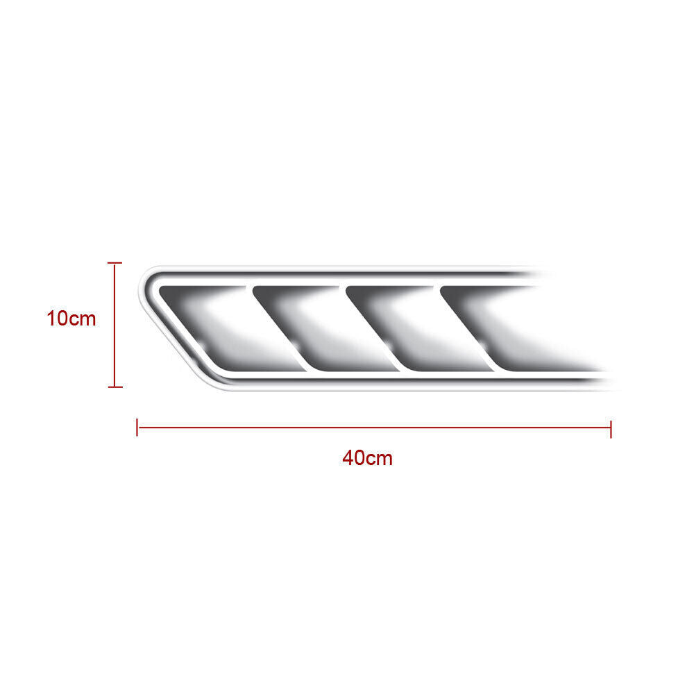 2x Car Sticker Car Air Flow Fender Side Vent Decal Decor Universal Accessories