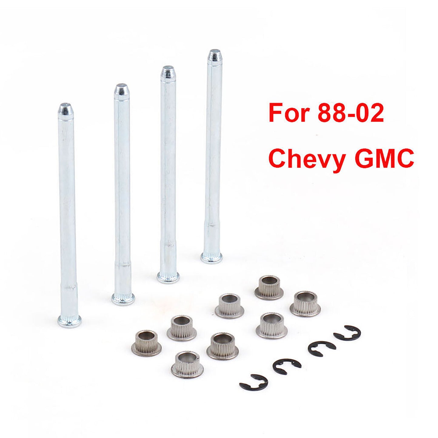 Door Hinge Pins and Bushing Set 4 Door 8 Pin Repair Kit for 1988-2002 for Chevy for GMC