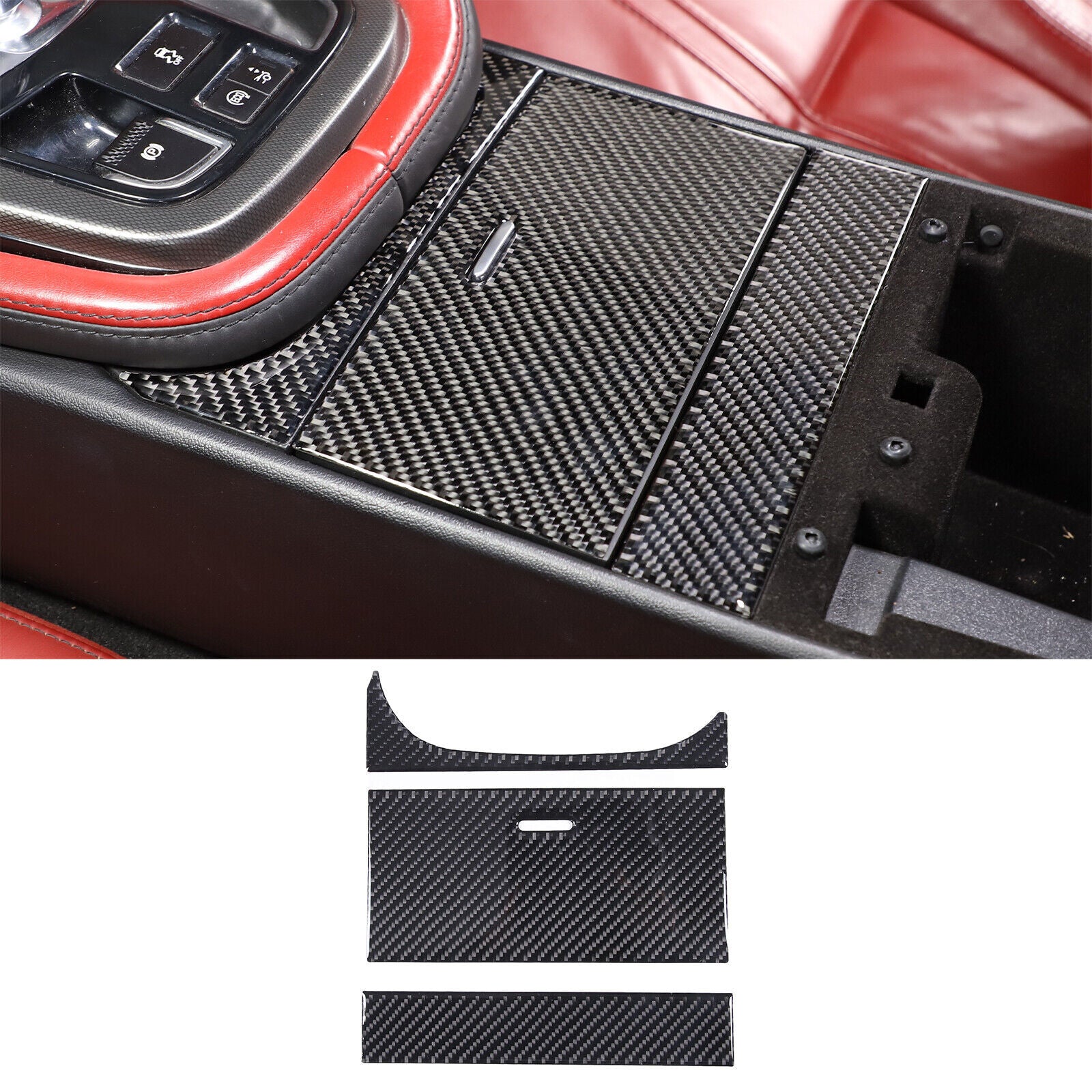 Genuine carbon fiber exterior door handle cover decorative sticker for 08-16 for Nissan R35 GTR