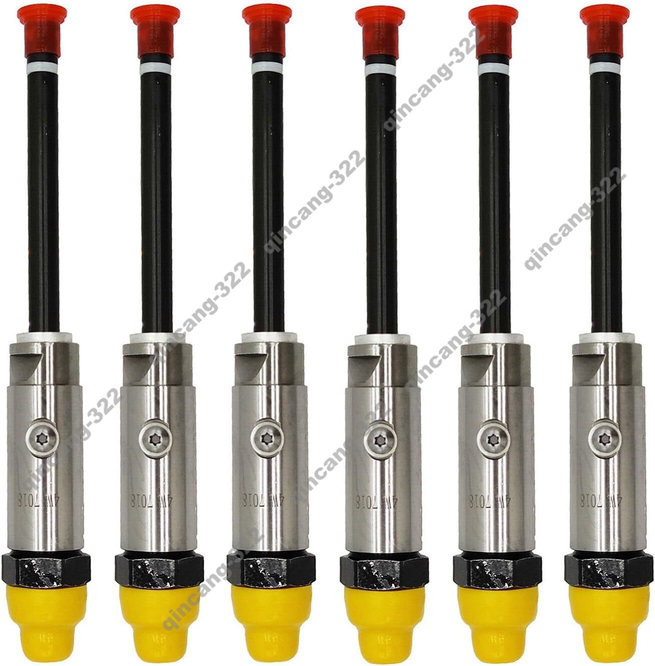 6PCS Diesel Fuel Injector 4W-7018 for Caterpillar CAT Engine 3208 Loader 988B