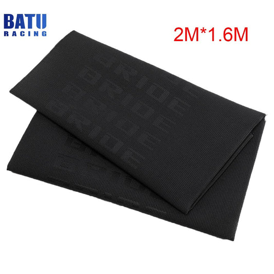 Black 2M1.6M BRIDE DIY Fabric Cloth for Car Door Panel Headliner Armrest Decor
