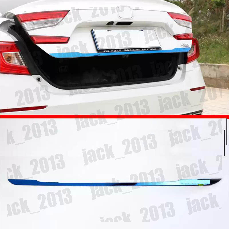 for Honda Accord 2018-2023 Blue steel Rear Door Trunk Lid Tailgate Strip Trim