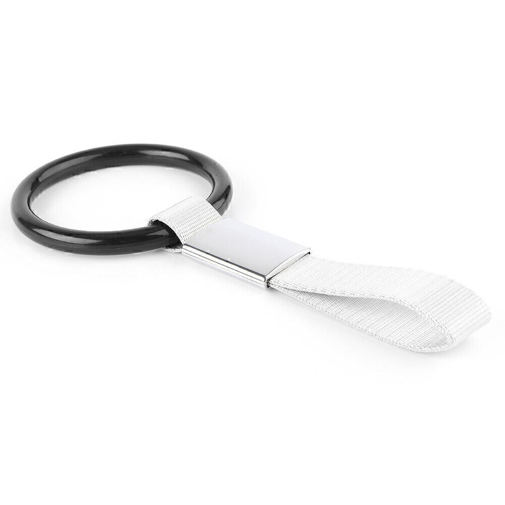 Round Tsurikawa Black Ring Subway Train Bus Handle Strap Hanging Charm Drift