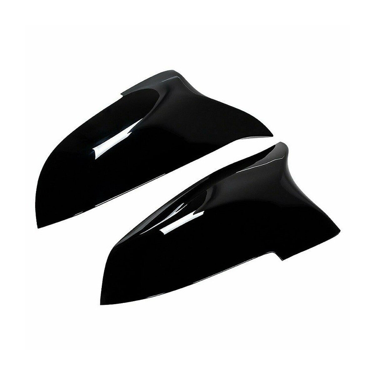 2x Rear Wing Mirror Cover Cap for BMW 5 Series F10 F11 F18 LCI 14-18 Gloss Black