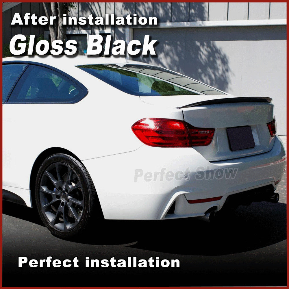 Gloss Black Rear Trunk Spoiler Wing Fit for BMW 4 Series F32 428i 435i 2013-2019