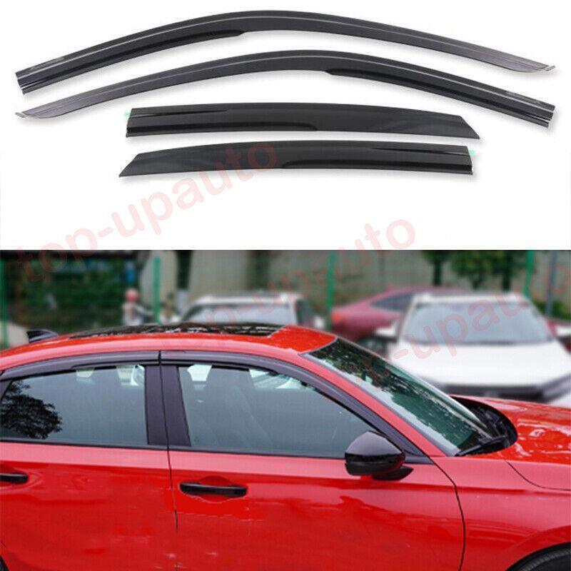 for Acura Integra 2023-2024 Black Window Door Visors Rain Sun Guard Vent Covers