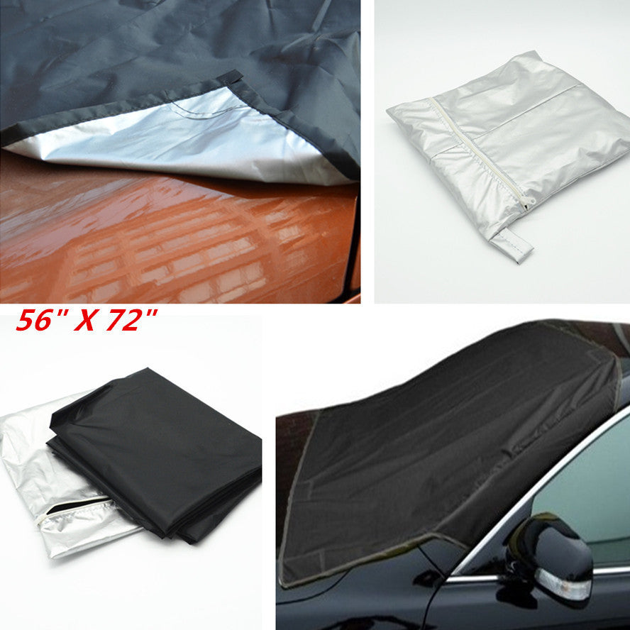 Car Snow Protect Cover Magnet Windshield Sun Frost Protector Tarp