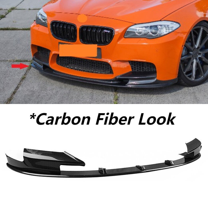 Front Bumper Lip Spoiler SplitterCarbon Fiber Style for BMW F10 M5 2012-2016