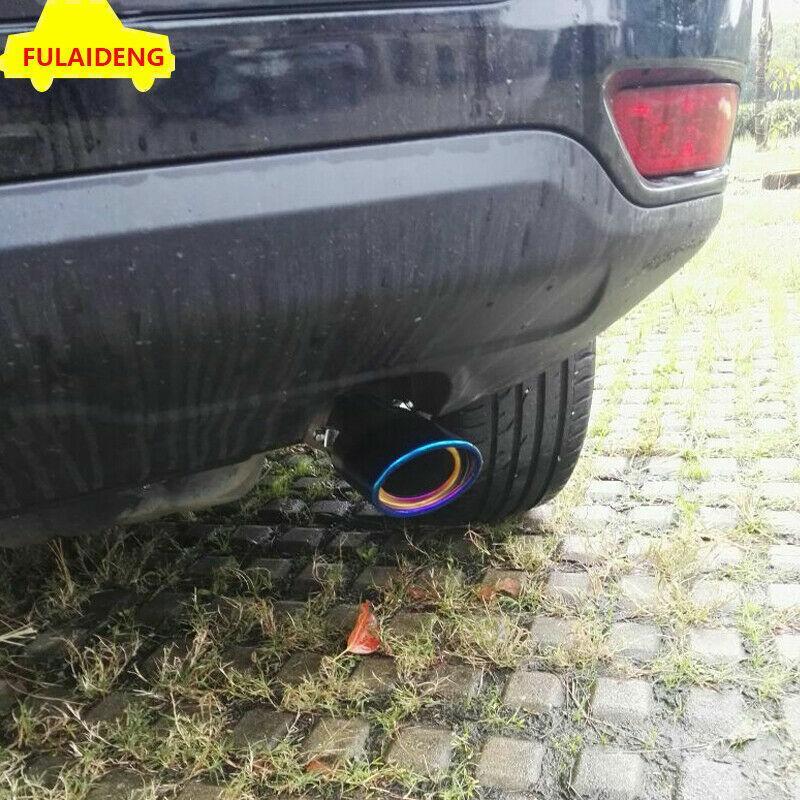 1x Steel Exhaust Muffler Tail Pipe Tip Tailpipe Trim for Jeep Patriot 2007-2017