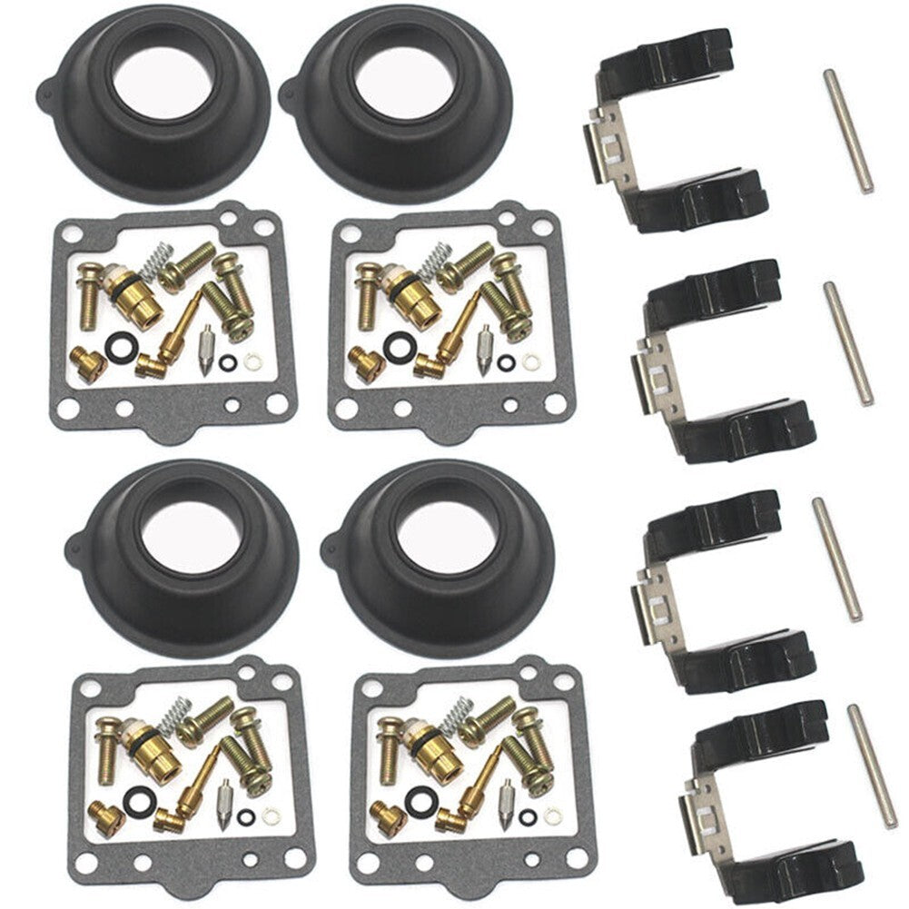 Carburetor 4 Sets Accessories Brass+Rubber Diaphragm Float FOR GS550 80-1982