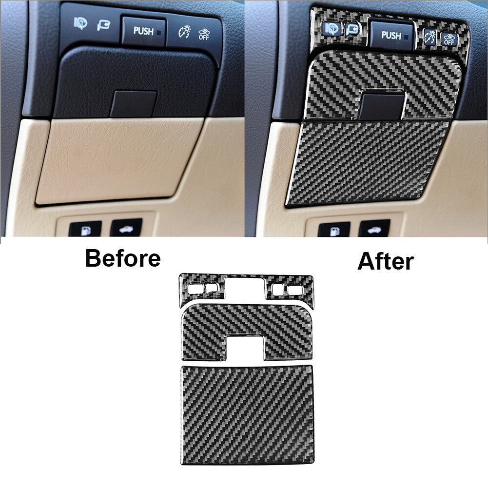 3-piece carbon fiber rear panel cover trim suitable for Lexus GS 2006-2011