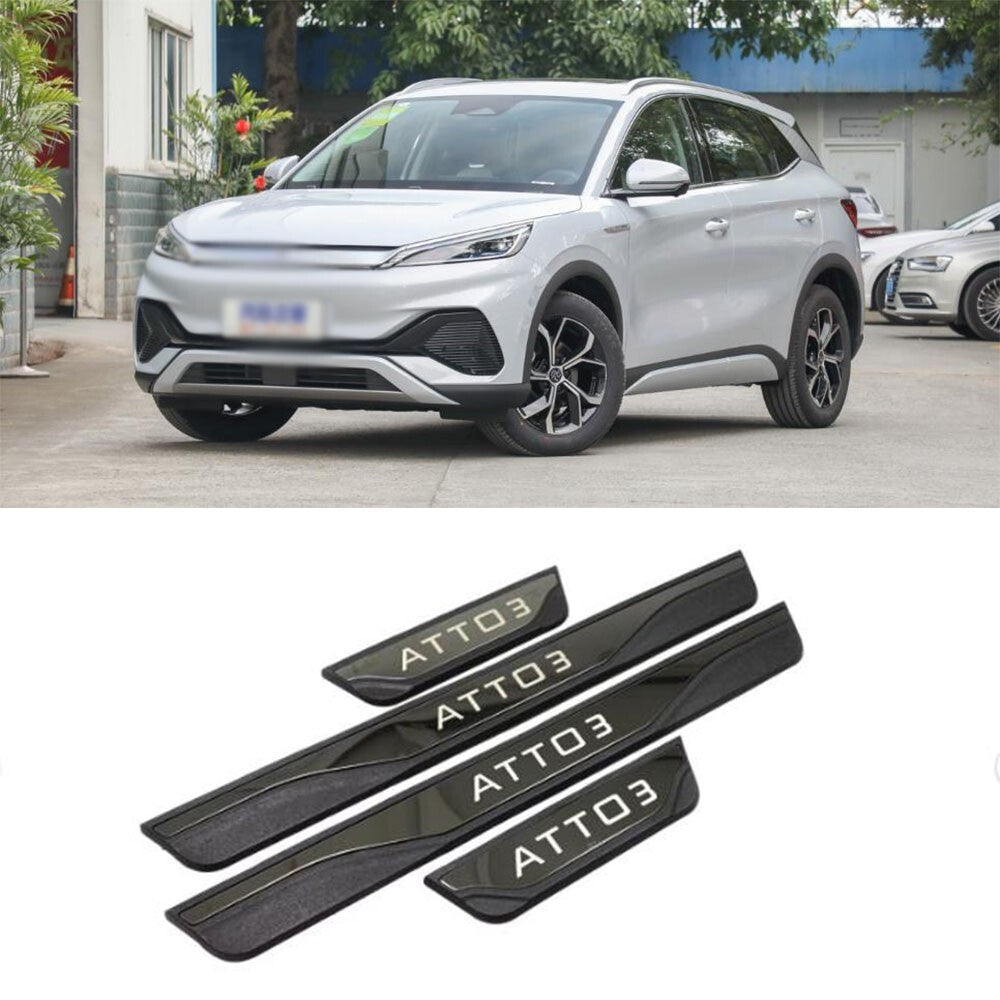Door Sill Protector Scuff Plate for BYD Atto 3 2023 Car Accessories Guard Panel