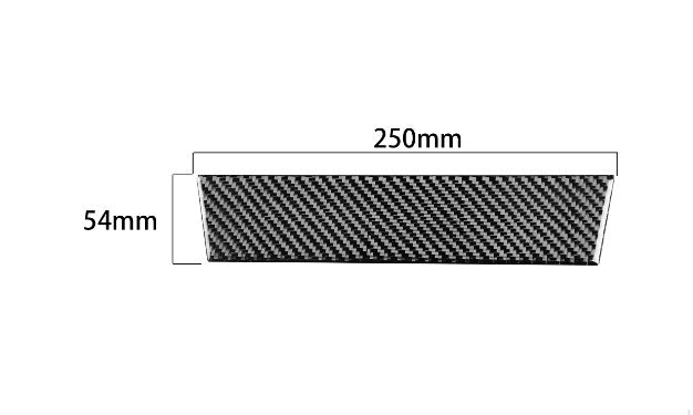 Carbon fiber interior console protective cover trim for BMW 6 Series E63 E64