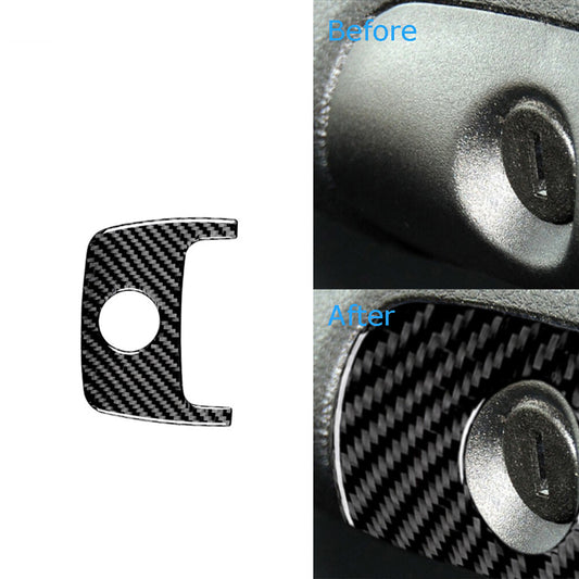 Carbon Fiber Armrest Compartment Handle Cover Trim for Jeep for Wrangler JK 2011-17