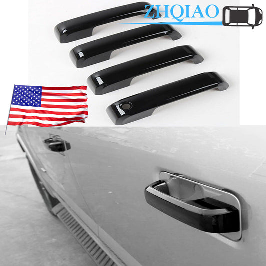 Gloss Black Door Handle Covers For 2015-2020 for Ford F250 F350 F450 F550 Super Duty