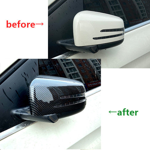 4Pcs Carbon Fiber Window Switch Button Cover Trim for Volvo V60 2010-2017 Type B