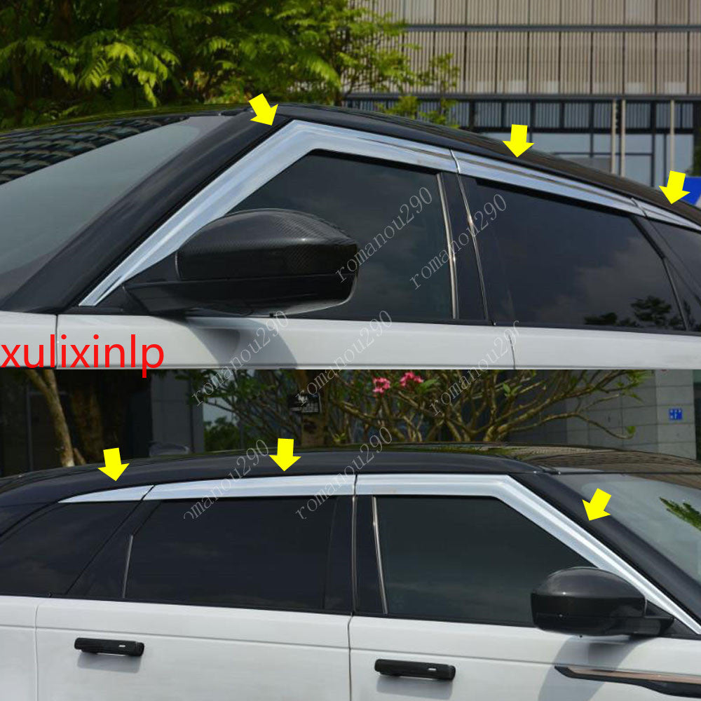 for Range Rover Velar 2018-2023 Chrome Window Visor Vent Shades Sun Rain Guard
