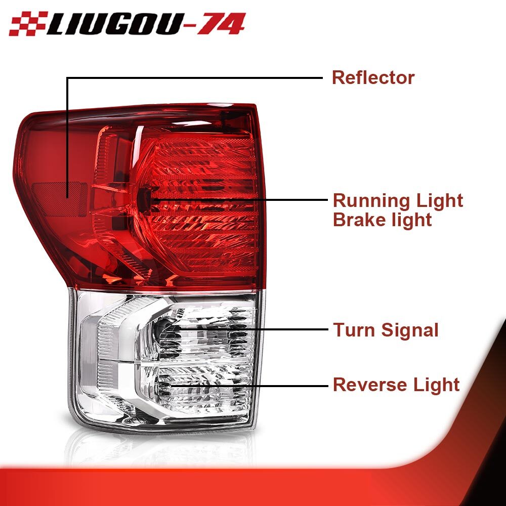 Matching taillights with bulbs (LH) and right-hand drive kit suitable for 2007-2013 for Toyota Tendera.