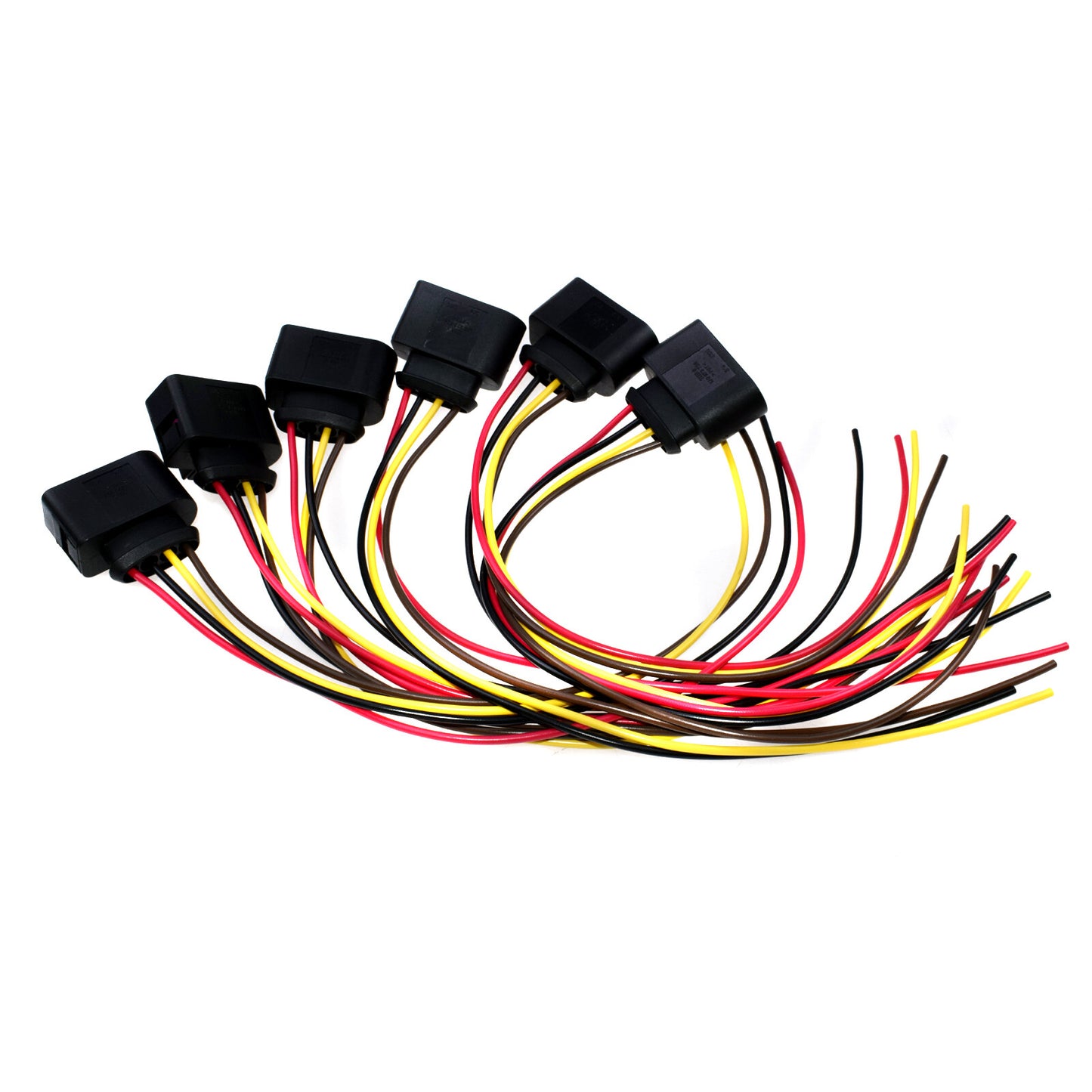 6X Ignition Coil Connector Harness Plug Wiring 1J0973724 for Jetta for Passat for Audi