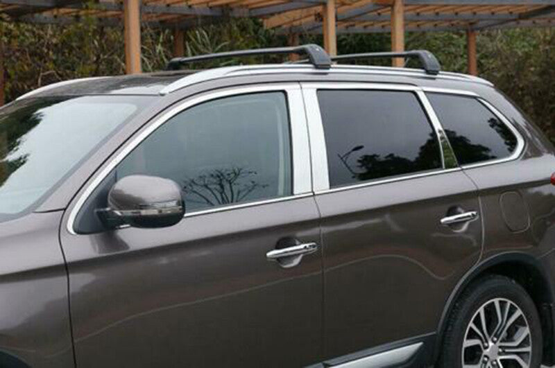 for Mitsubishi Outlander 2013-2020 Car full Window Strips frame Sill Cover Trim