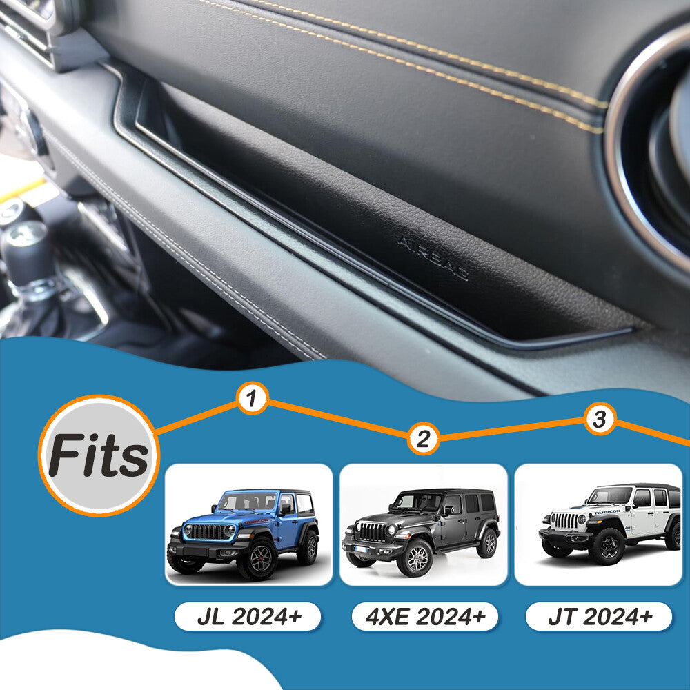 for Co -Pilot Gear Shift Console Storage for Jeep for Wrangler JL JT 2024+ Accessories
