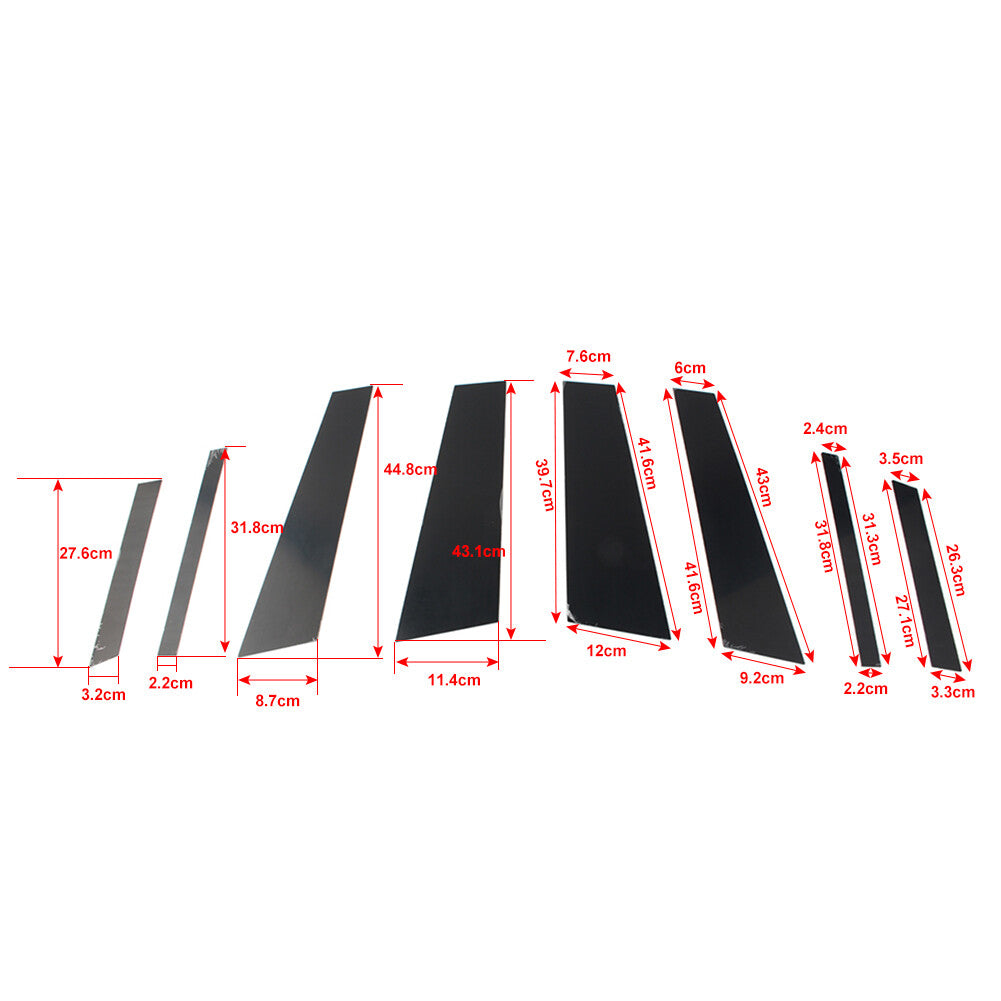 8Pcs Car Window Central Middle Column B C Pillar Post Trims for BMW X4 G02 19-21
