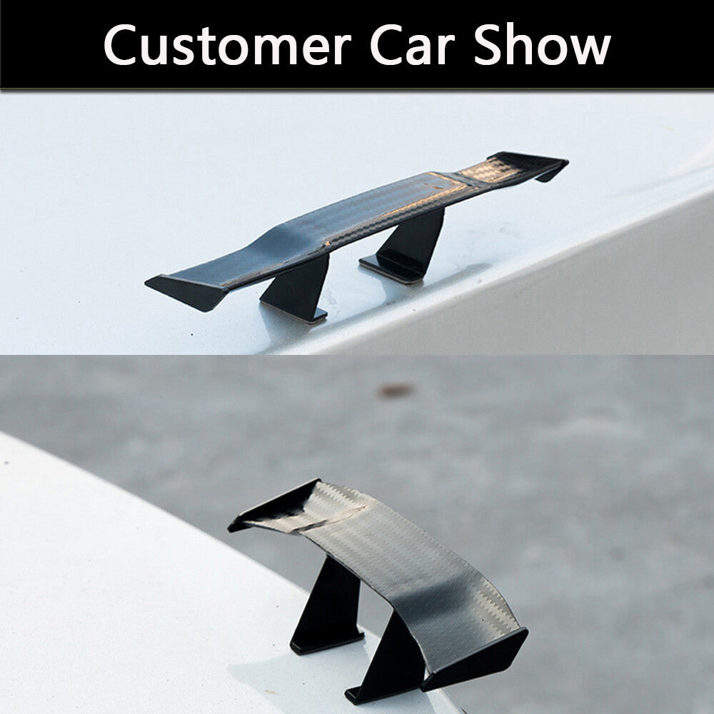 Universal Carbon Fiber for Mini Spoiler Auto Car Trunk Tail Spoiler Wing Decoration