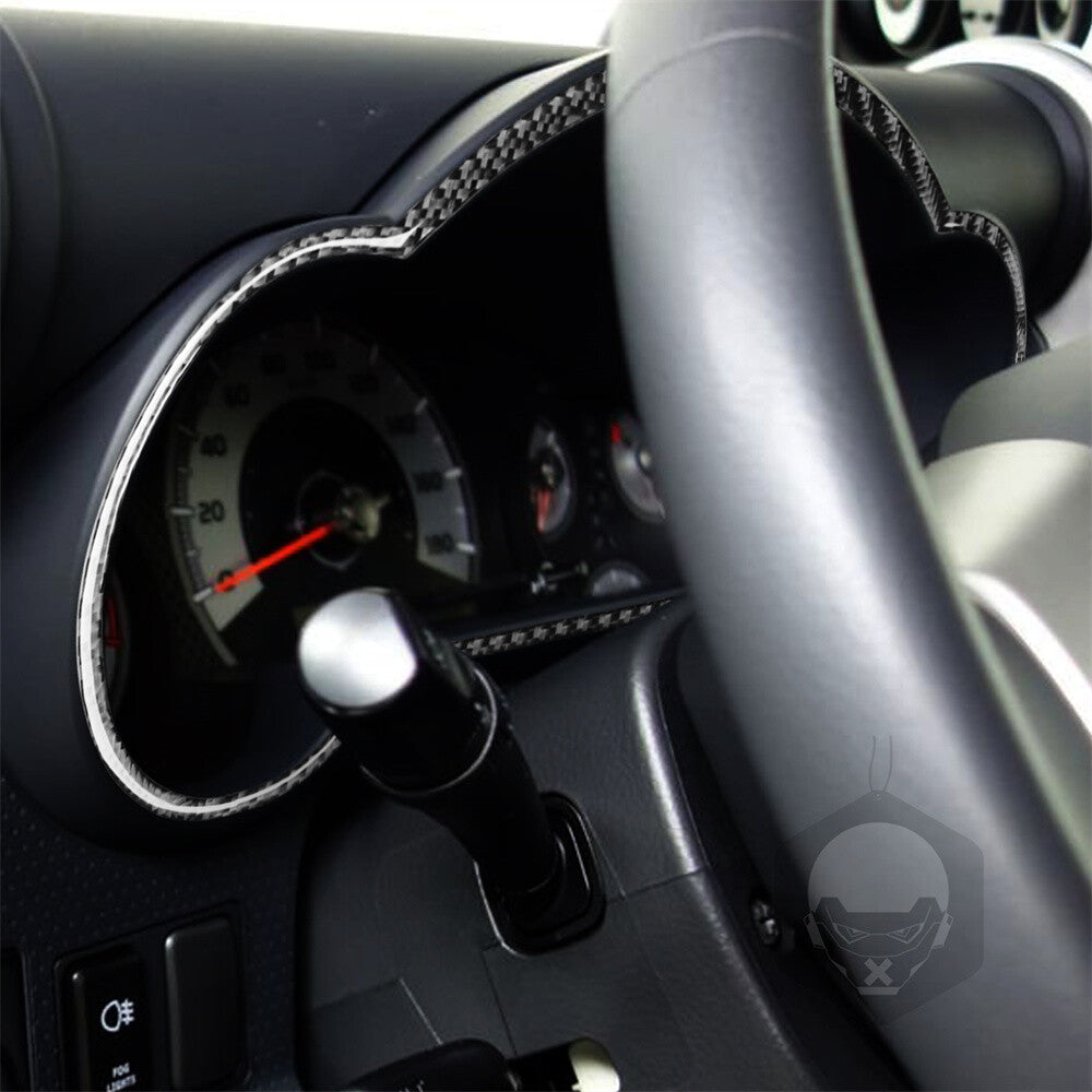 Carbon Fiber Dashboard Speedometer Panel Cover Fit For Toyot@ FJ Cruiser 2007-21