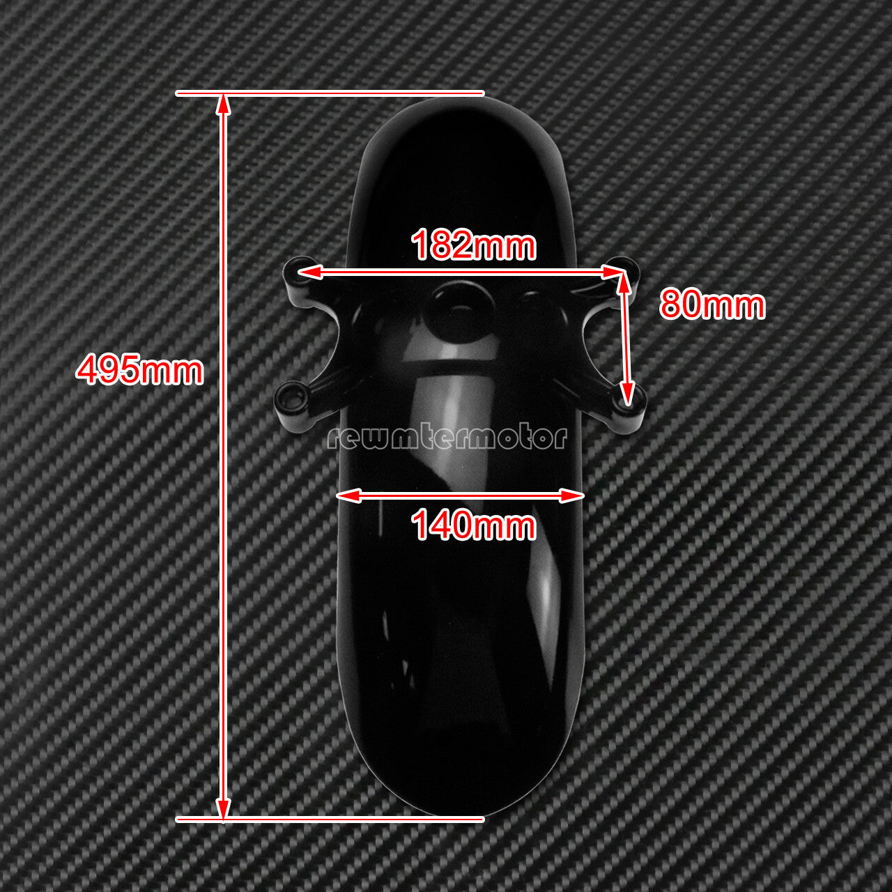 Gloss Black Front Fender Mudguard Hugger Fit for Harley Forty Eight 2010-2015