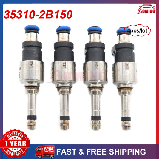 35310-2B150 4PCS New Fuel Injector for Hyundai Accent for Kia Rio Soul 1.6L 2018-20