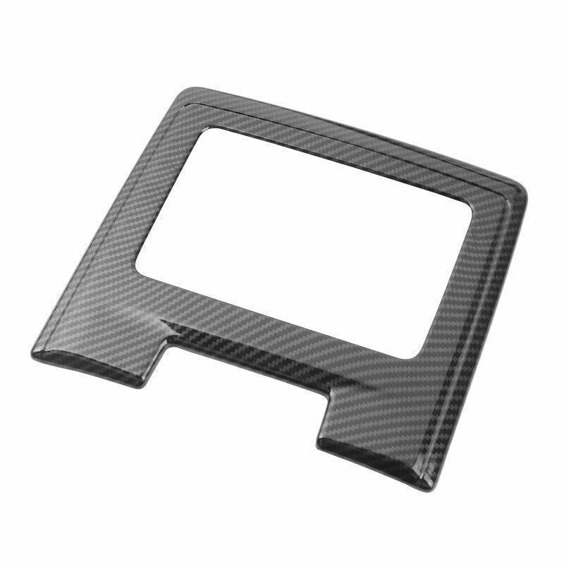 for Audi A6 A7 19-2022 Carbon Fiber Look Rear Drinking Glass Panel Cover Trim 1X