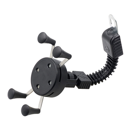 1-Piece Motorcycle Mount Phone Holder Mirror Base for Smartphones GPS