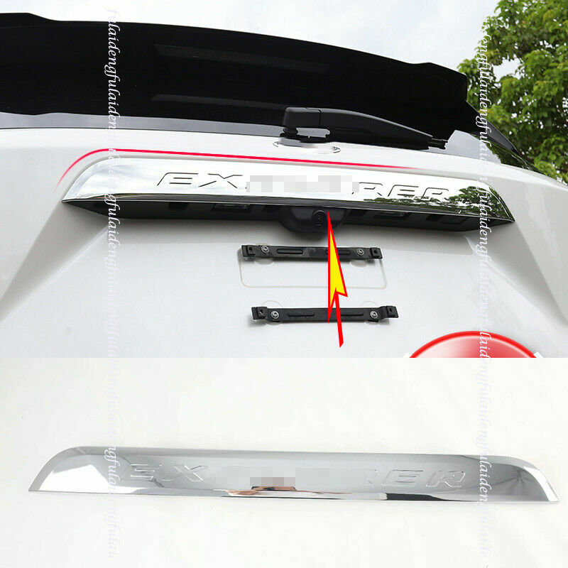 for Ford Explorer 2020-2022 Chrome Tail Gate Rear Trunk Lids Moulding Panel Trim
