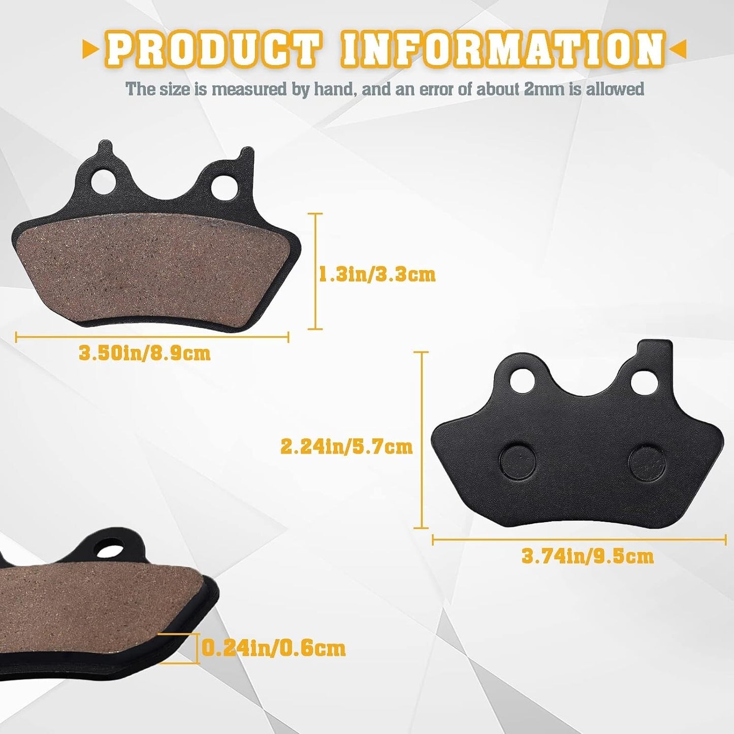 Brake Pads for Harley Davidson Softail FLSTCI FLSTC Heritage Classic/i 2000-07