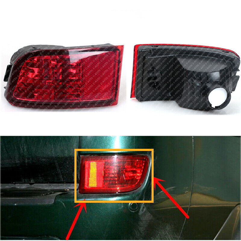 Pair Rear Bumper Tail Light for Toyota for Land Cruiser Prado 120 Series 2002-2009