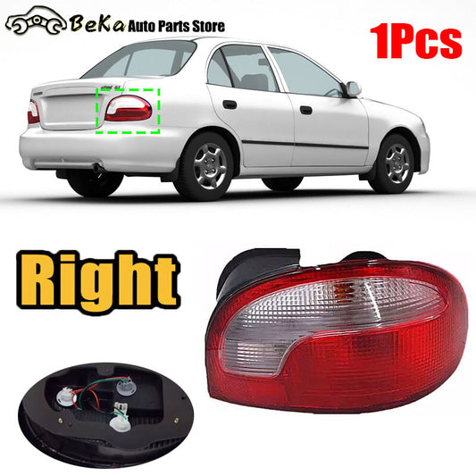 1-Piece for Hyundai Accent 4D 1998-1999 Right Rear Taillight Brake Light with Bulb