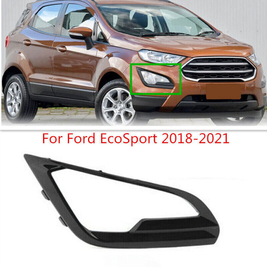 Right Front Bumper Fog Light Lamp Cover Bezel Fit for Ford EcoSport 2018-2021