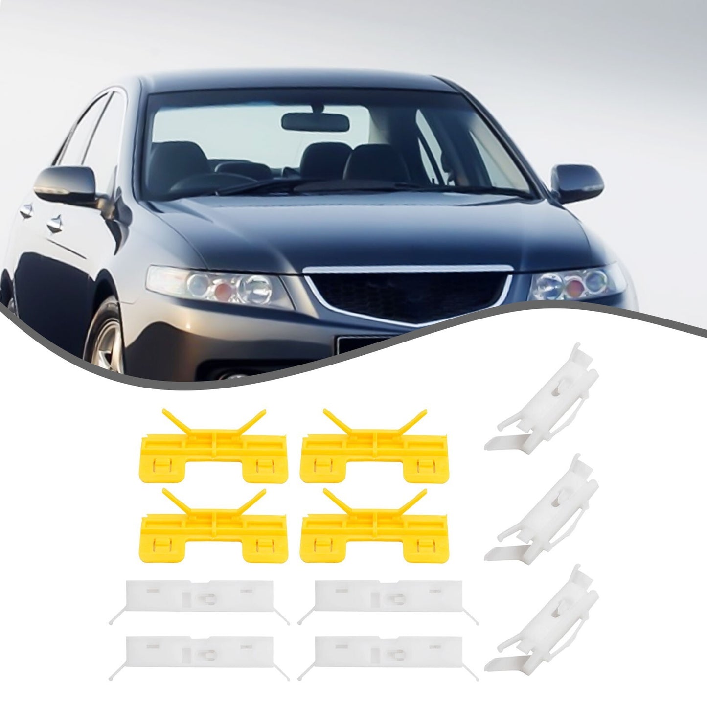 Windshield roof molding clip kit for Accord/ for Civic /HRV (11 pieces)