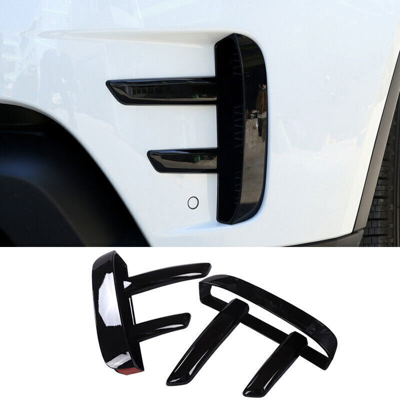 for Land Rover Discovery 5 2017-20 Gloss Black Exterior Front Fog Light Trim 2X