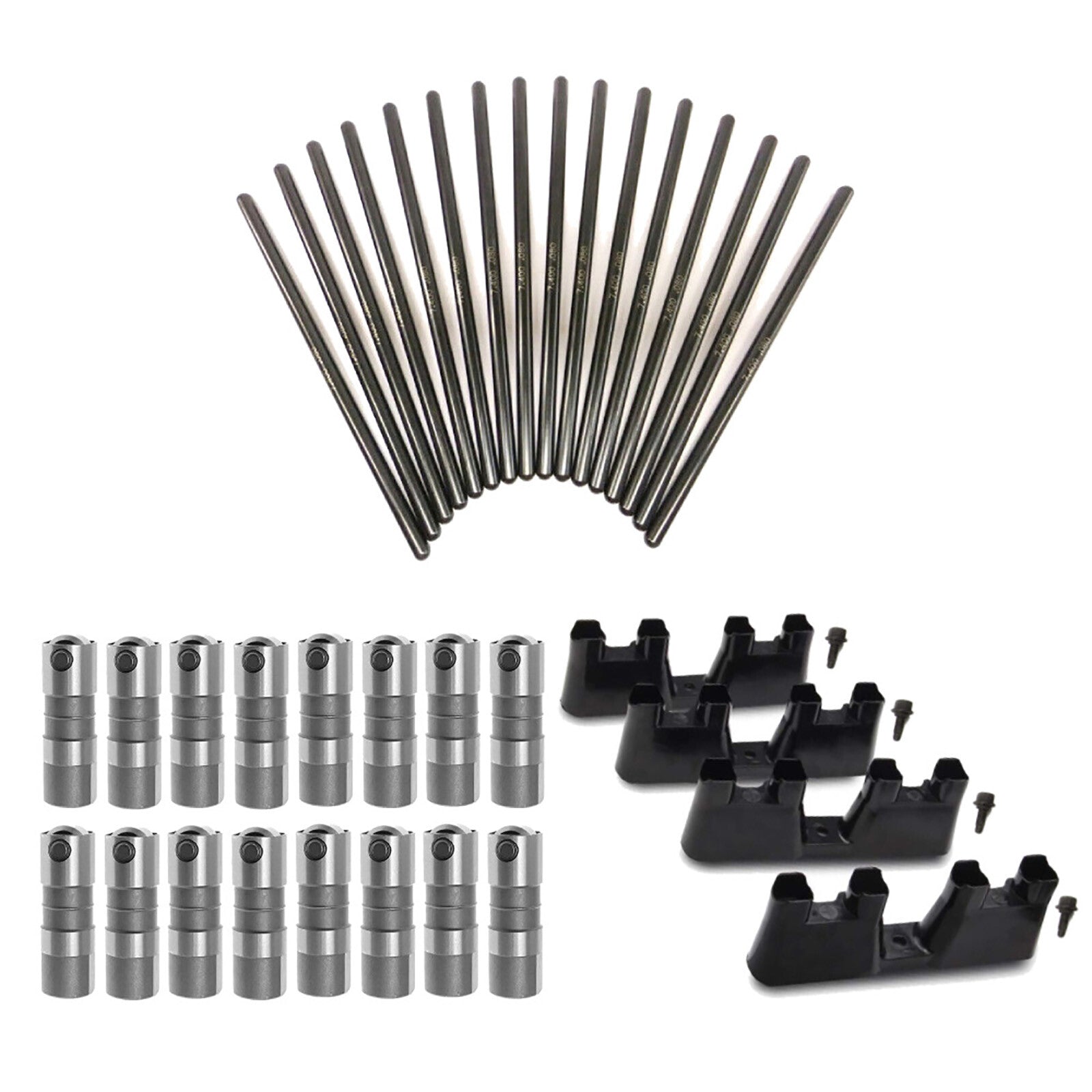 Lifters Set W/ Trays 7.400 Pushrods For LS1 LS2 LS3 LS6 LS7 LQ9 4.8 5.3 5.7 6.0L