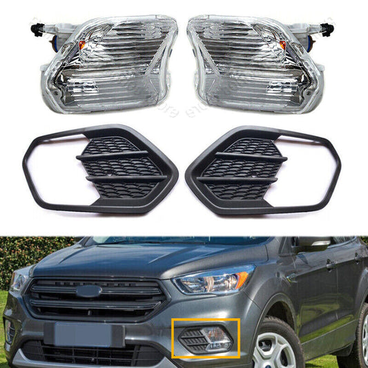 Front Fog Light Turn Signal Lamp cover LHRH for Ford Escape Kuga 2017 2018 2019